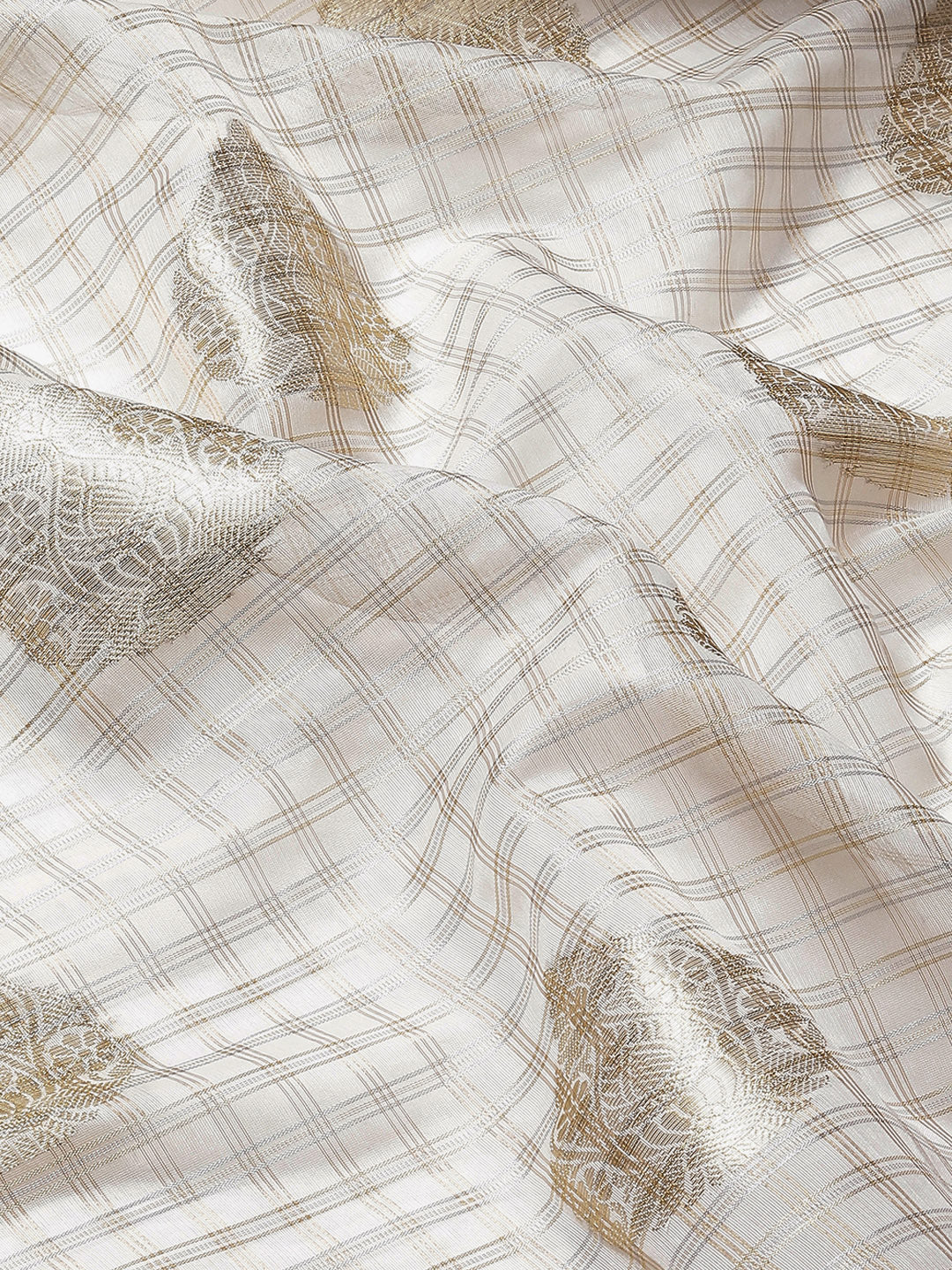 Zari Border Booti Cotton Woven Saree