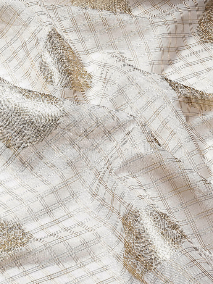Zari Border Booti Cotton Woven Saree