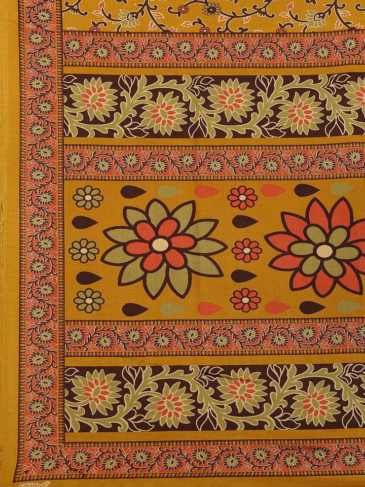 Digital Printed Crepe Saree