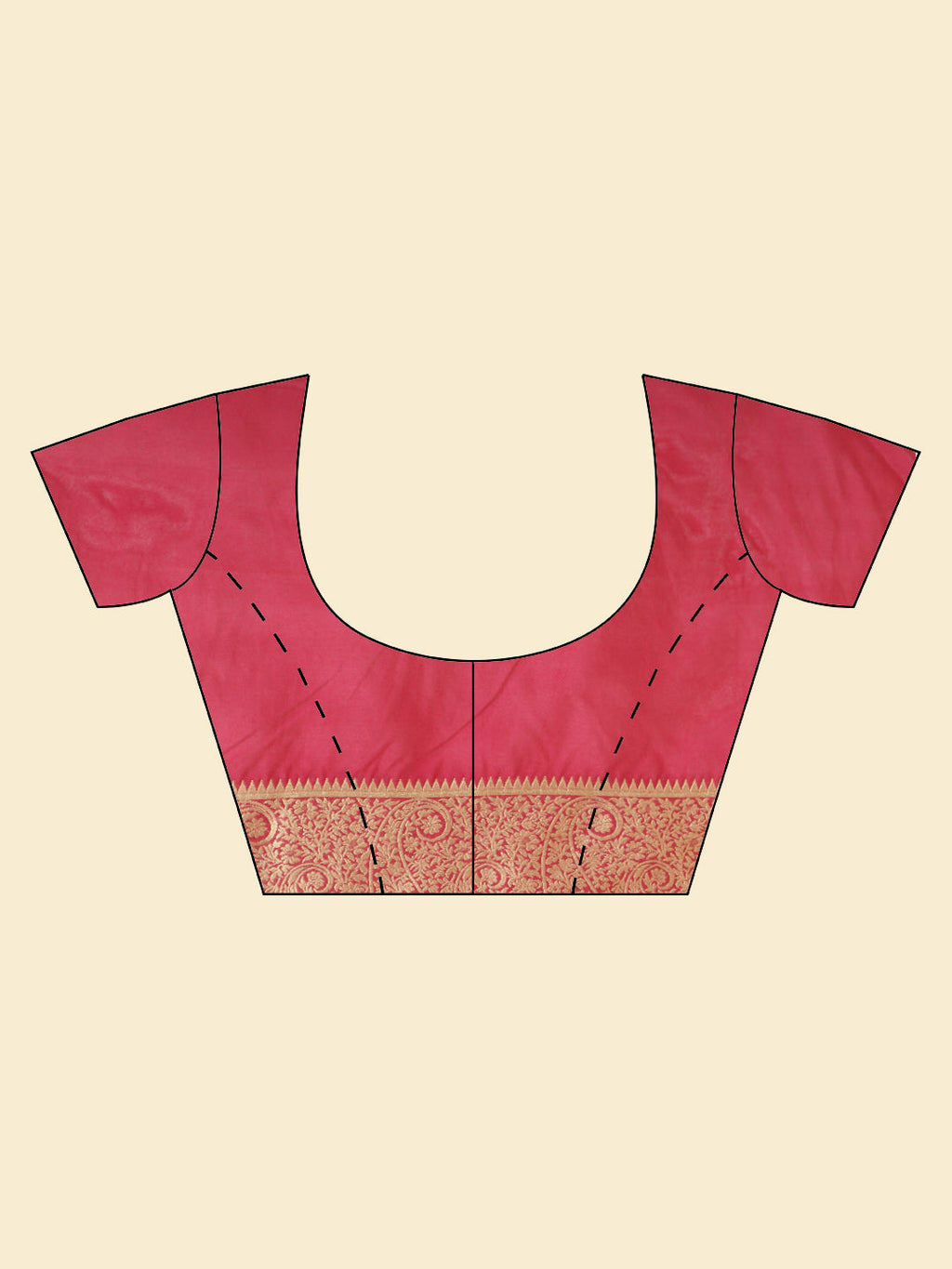 Zari Border Booti Woven Handloom Saree