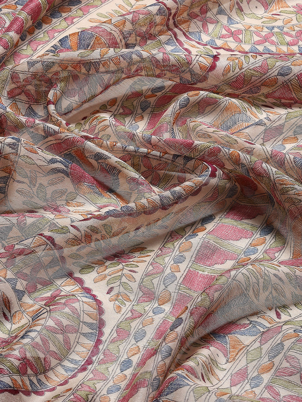 Madhubani Printed Cotton Saree