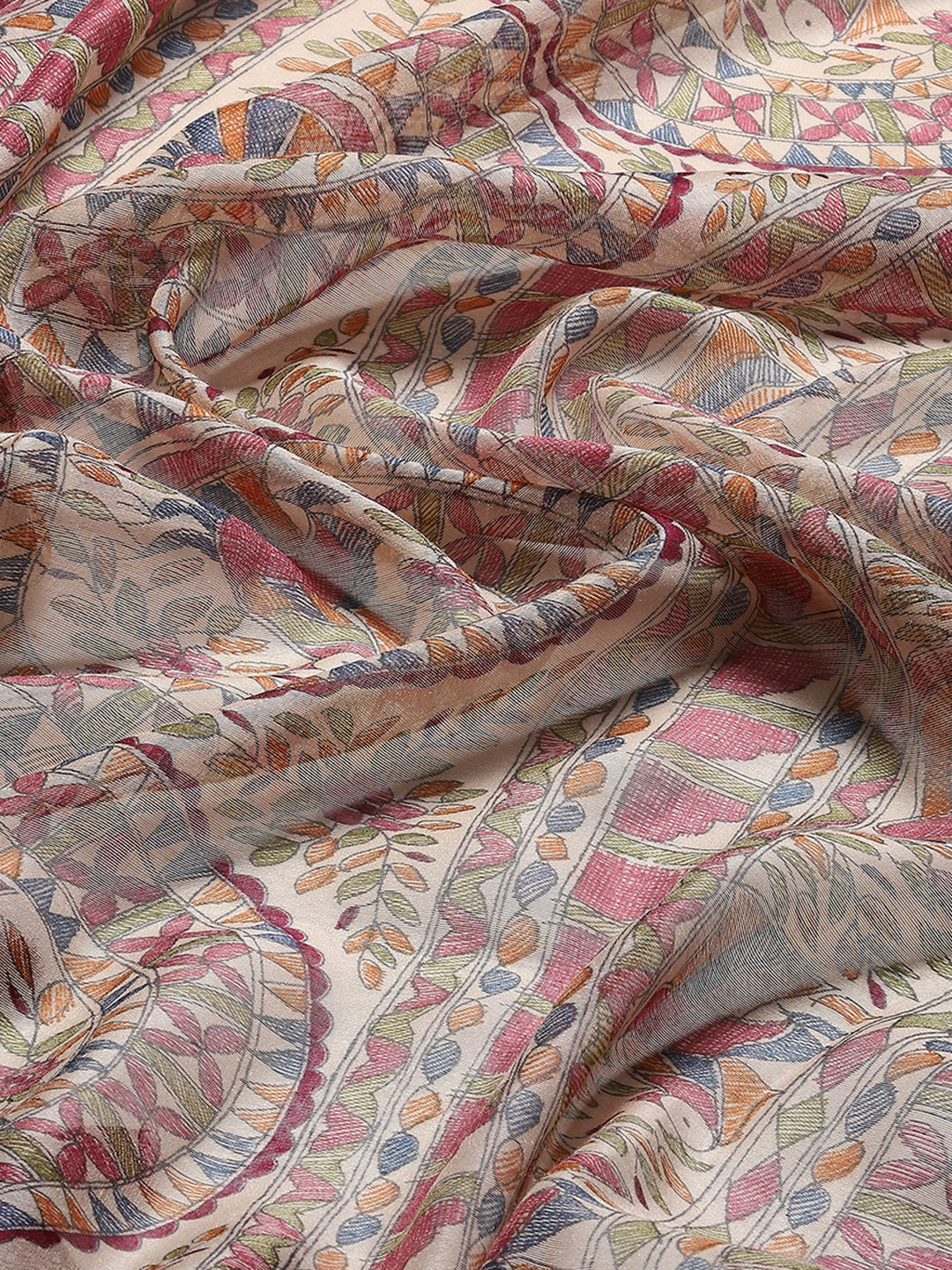 Madhubani Printed Cotton Saree
