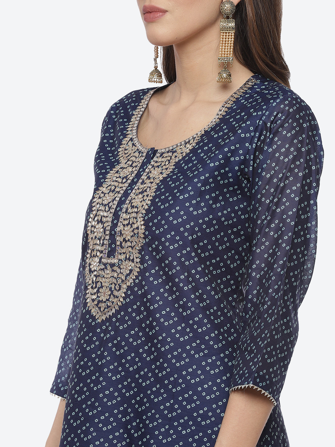 Printed Cotton Stitched Salwar Kameez With Printed Cotton Dupatta