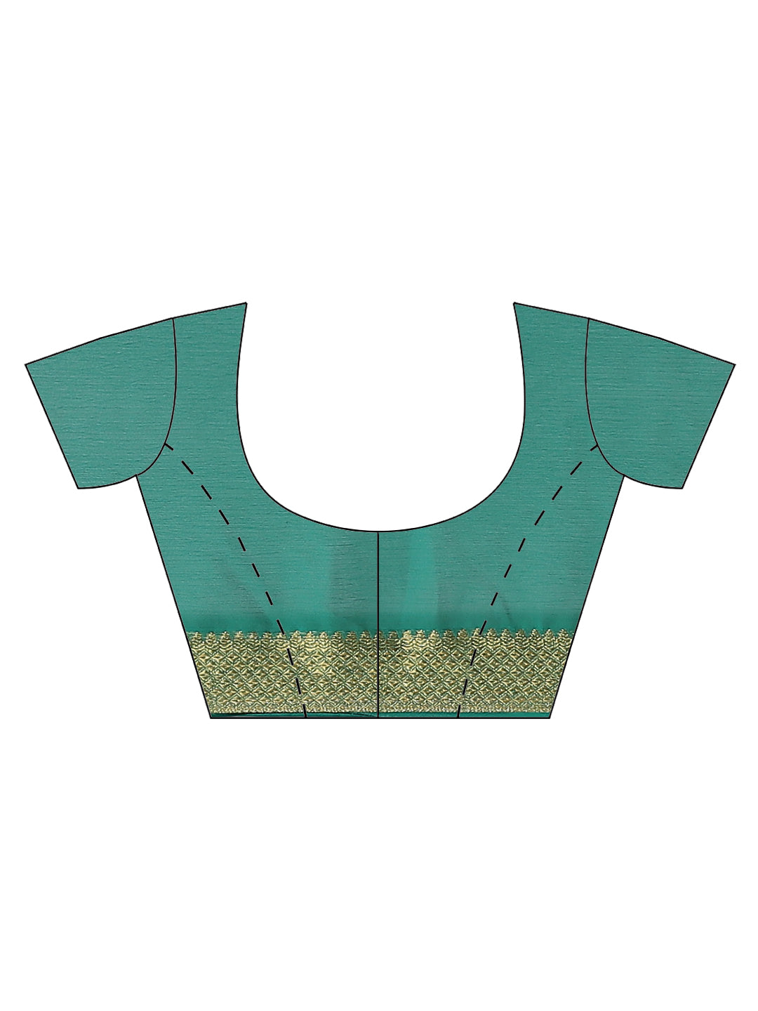 Piped Border Chiffon Plain Saree