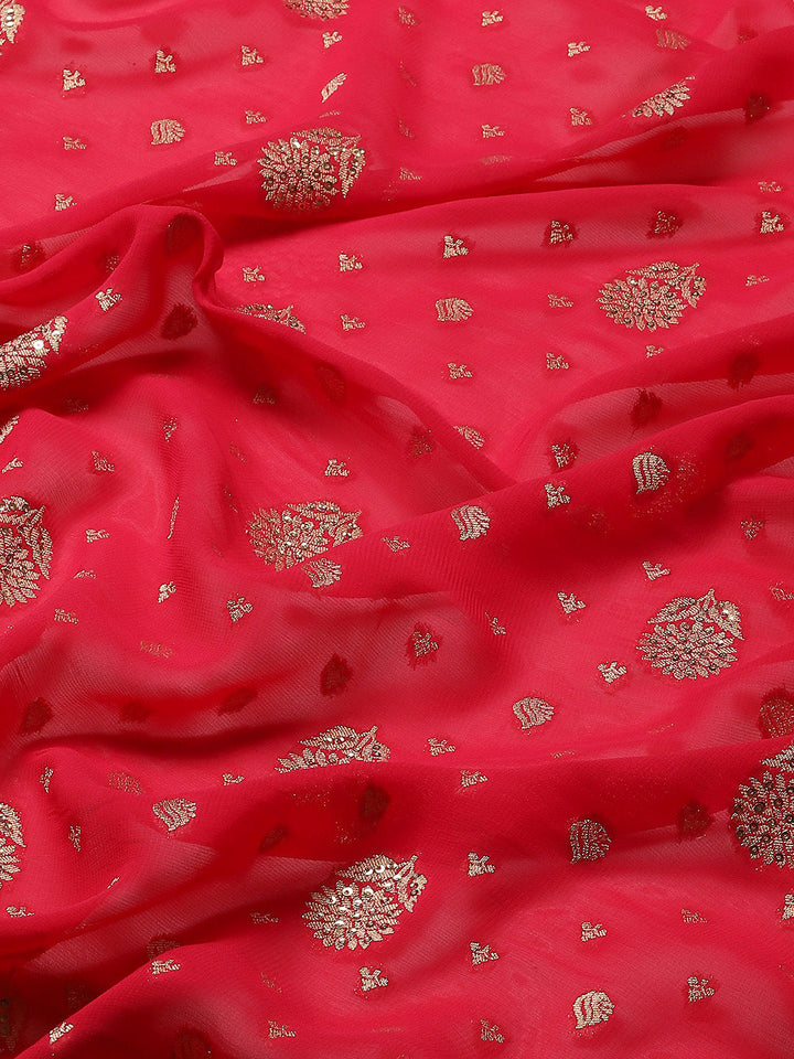Floral Embroidered Georgette Saree