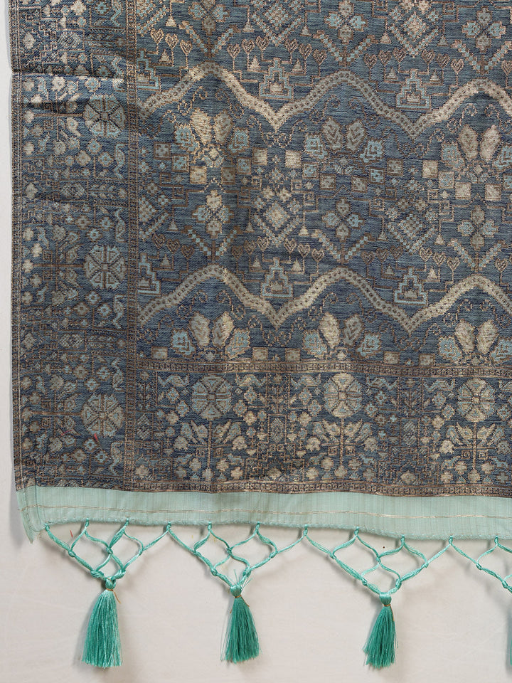 Zari Jaal Art Silk Woven Saree