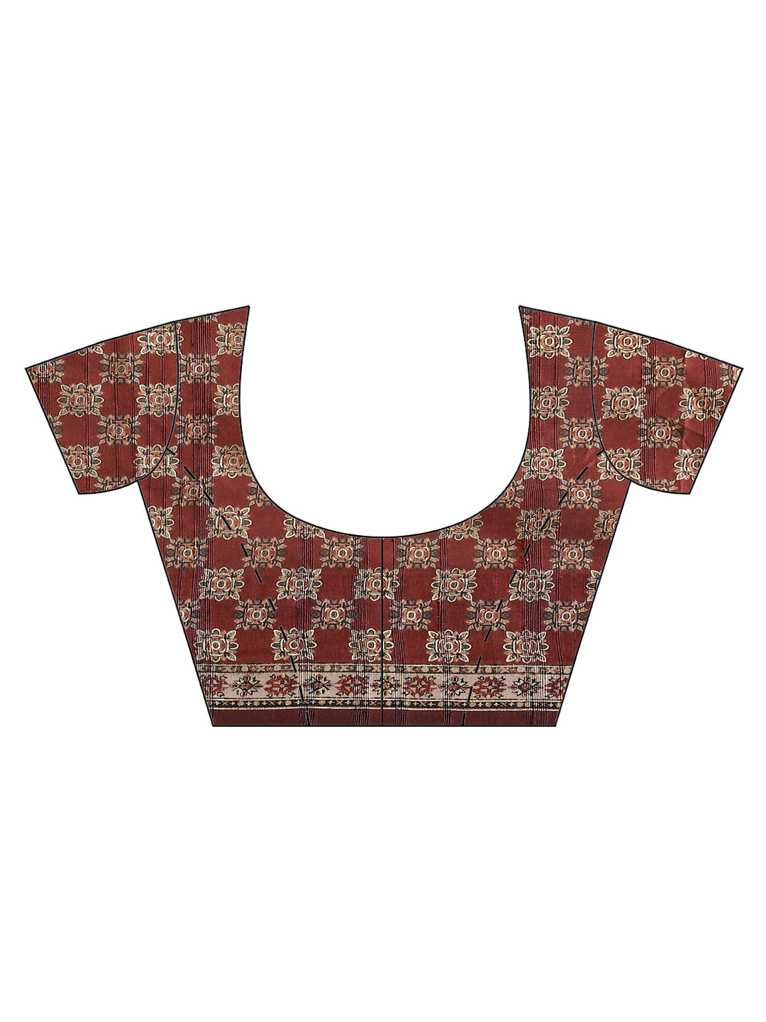Abstract Printed Handloom Saree