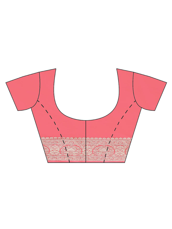 Zari Jaal Satin Woven Saree