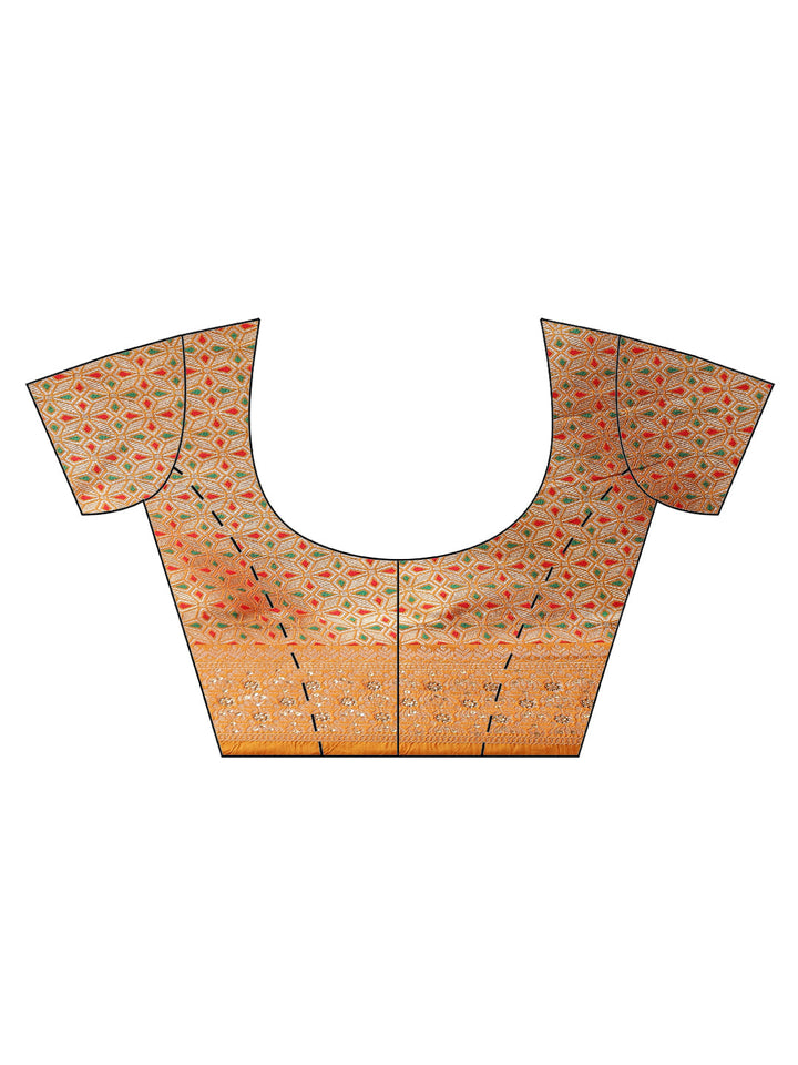 Stone Booti Banarasi Woven Saree