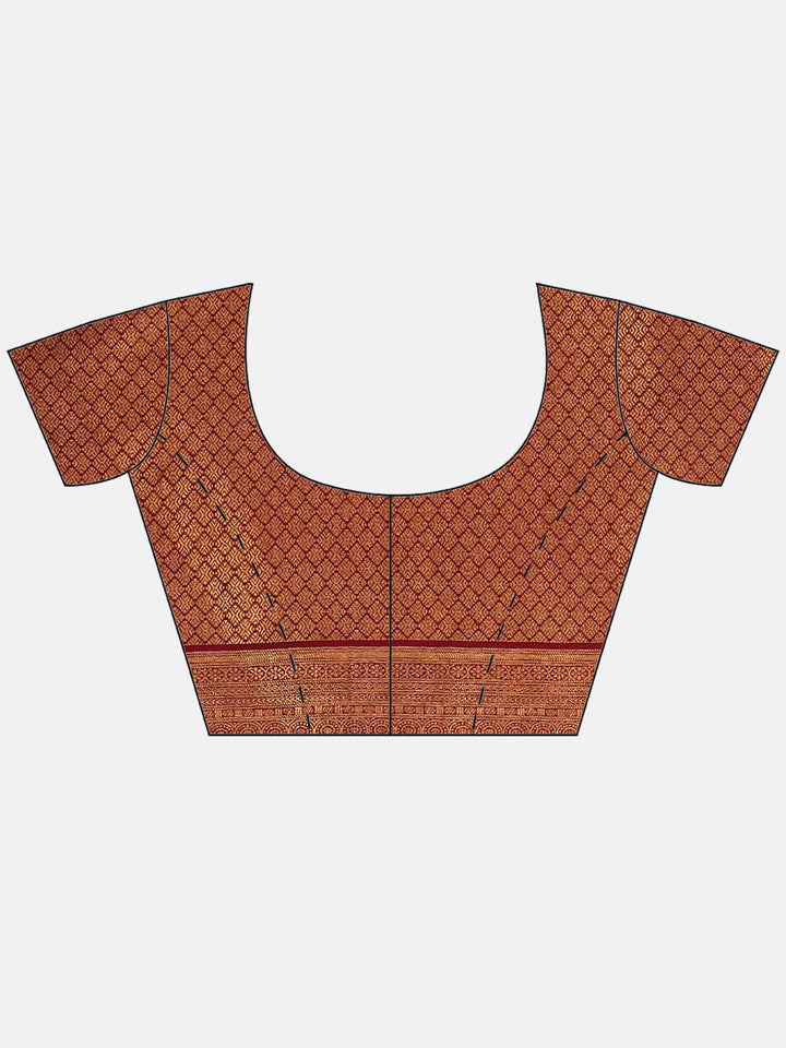 Brocade Zari Jaal Handloom Woven Saree
