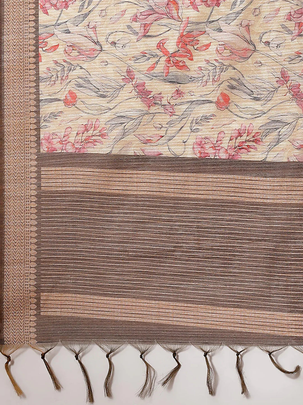 Neck Embroidered & Printed Chanderi Unstitched Suit Piece With Dupatta