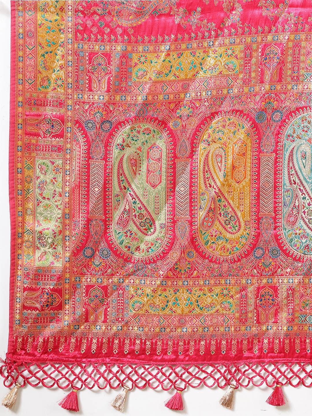 Woven Design Satin Saree