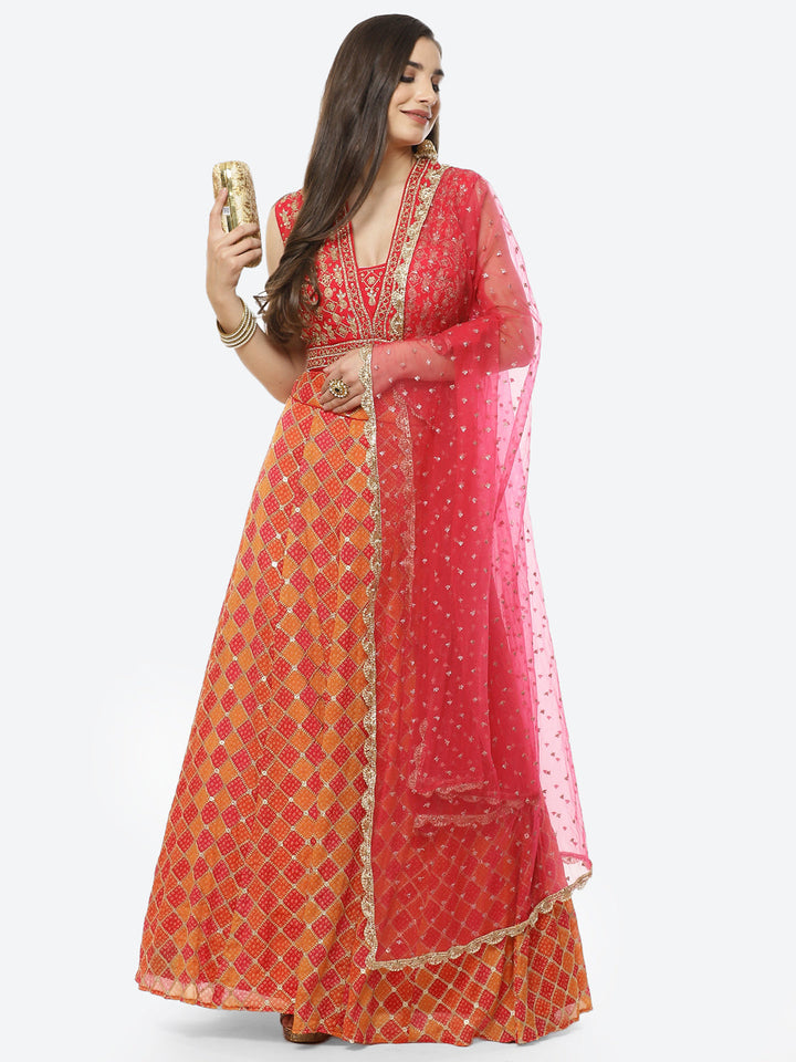 Sequence Georgette Lehenga With Choli And Net Dupatta