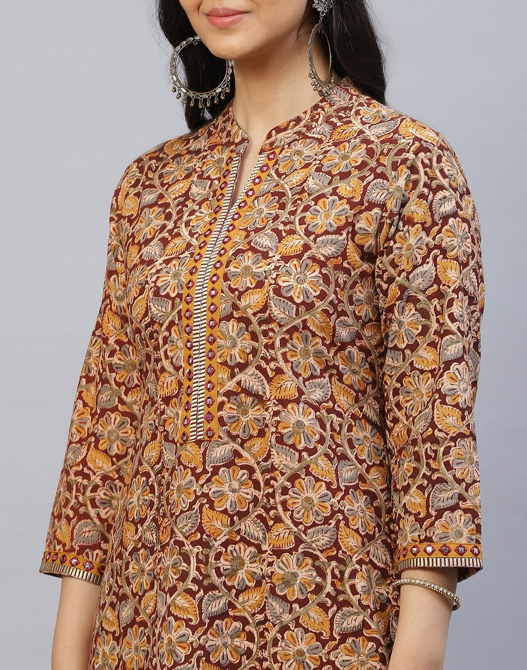 Cotton Printed Kurti with Pant Set