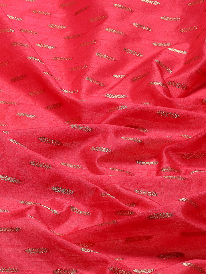 Zari Border Booti Woven Handloom Saree