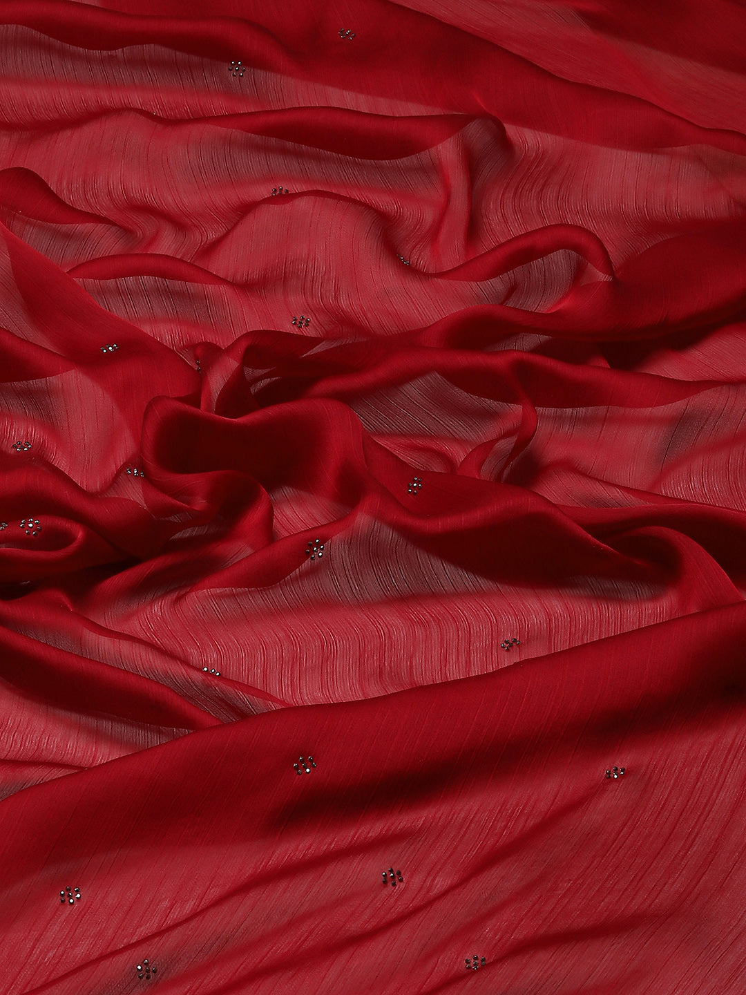 Swarovski Jaal Embroidered Crepe Saree