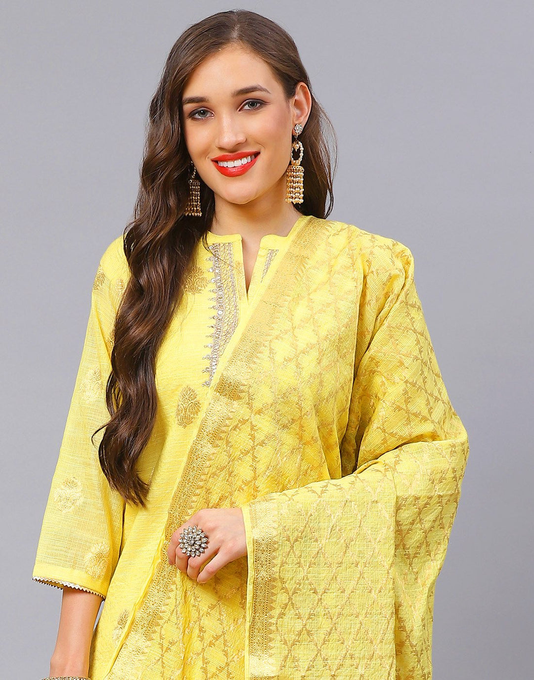 Straight Cotton Printed Salwar Kameez Stitched Suit