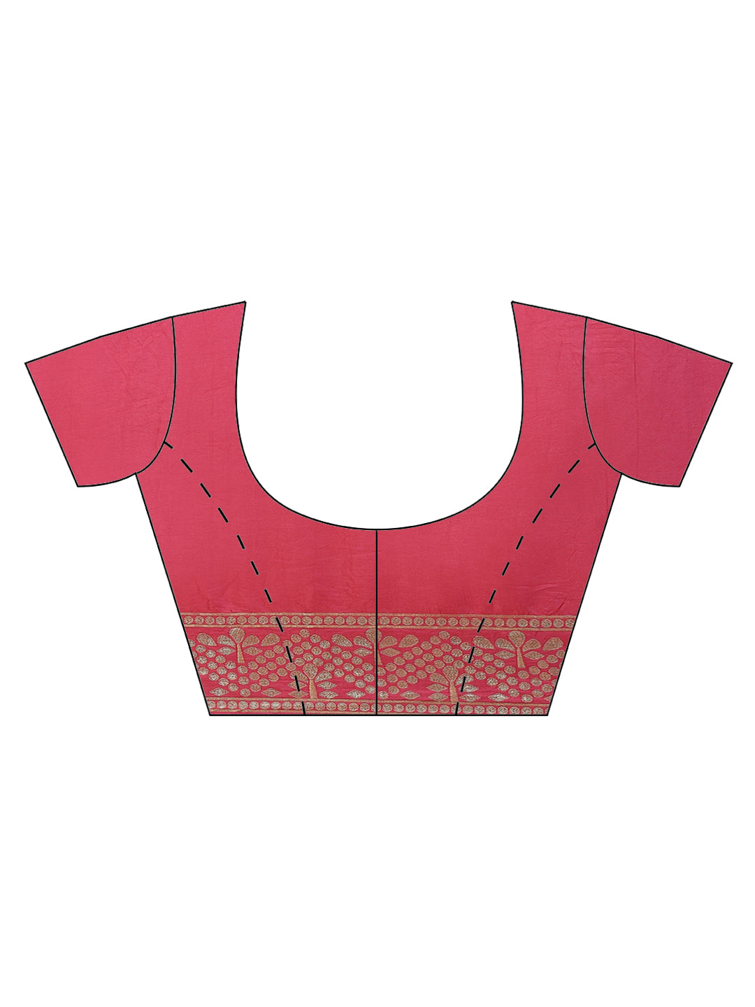Zari Border Booti Handloom Woven Saree