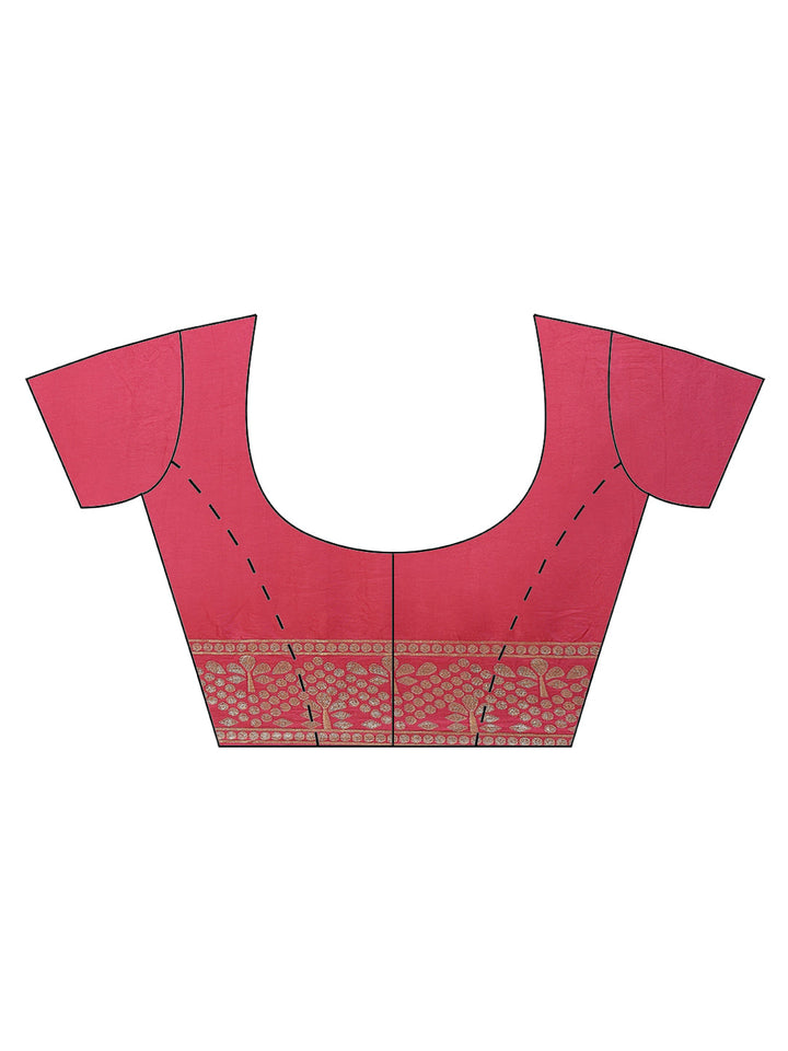 Zari Border Booti Handloom Woven Saree