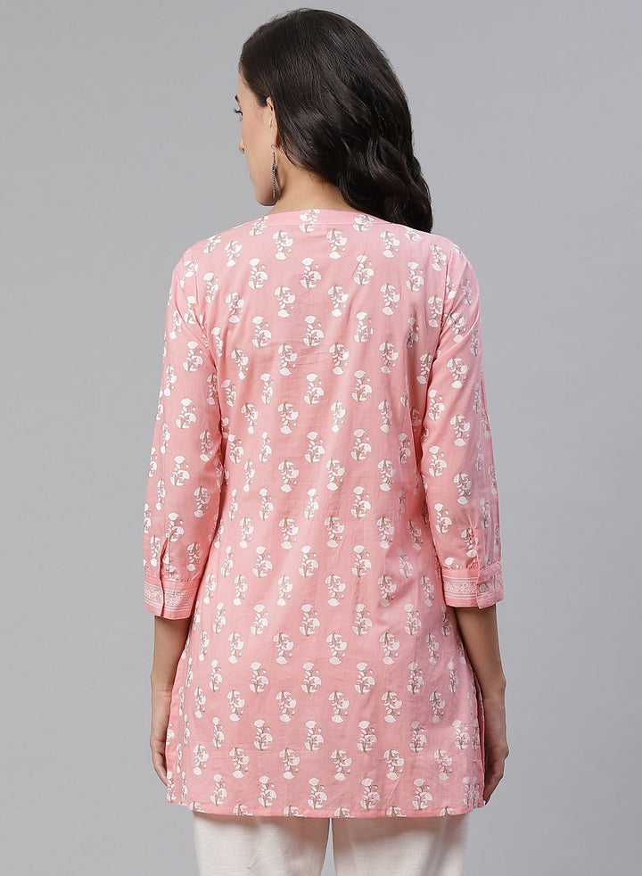 Printed Cotton Short Kurti