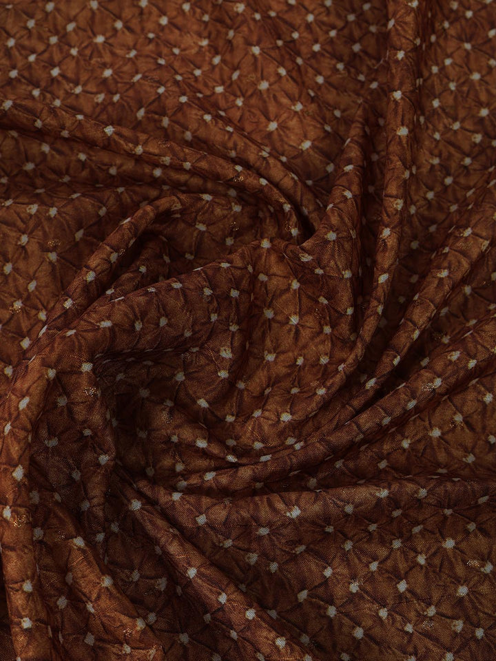 Printed Tussar Silk Saree