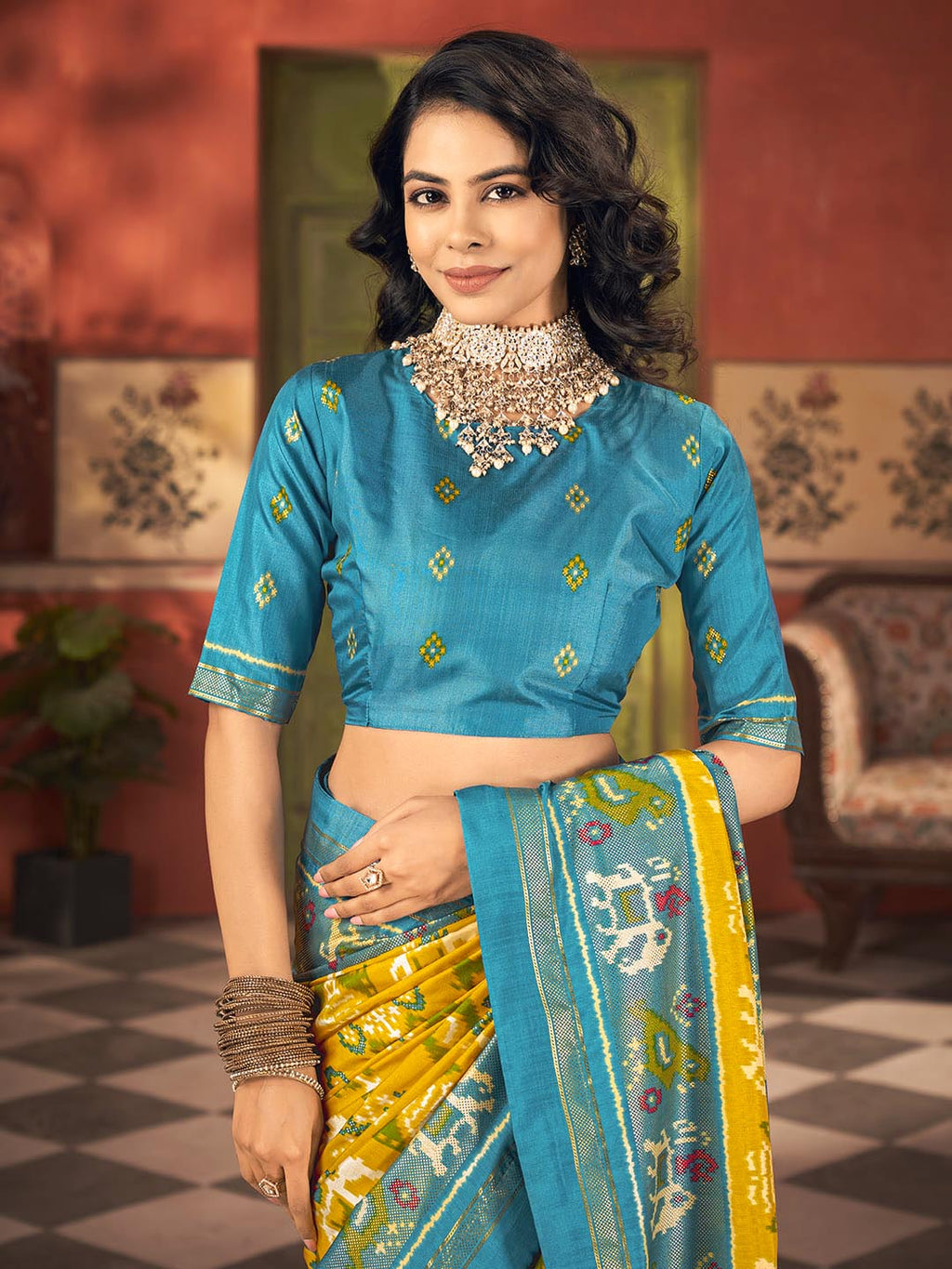Printed Art Silk Saree