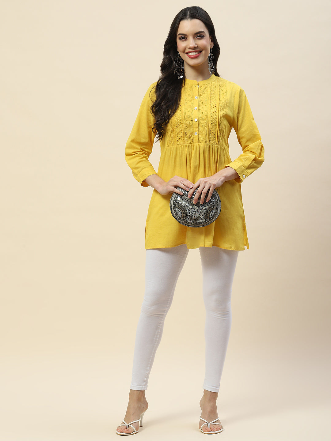 Printed Cotton Short Kurti