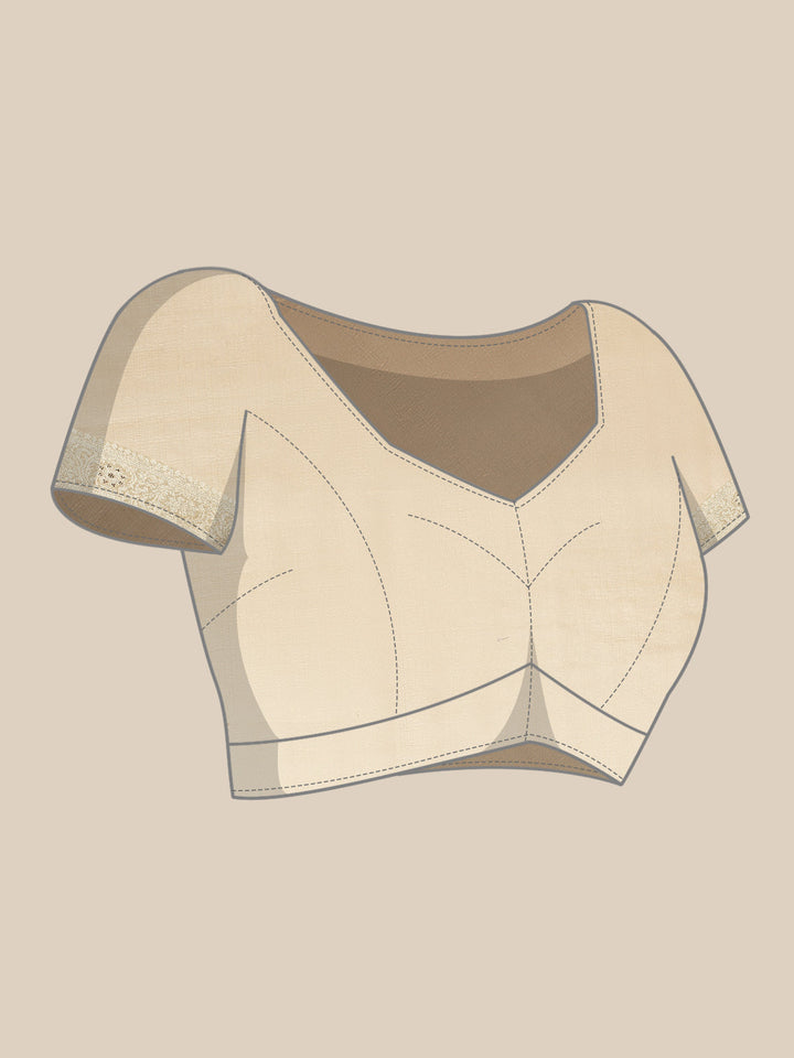 Stone Organza Plain Saree