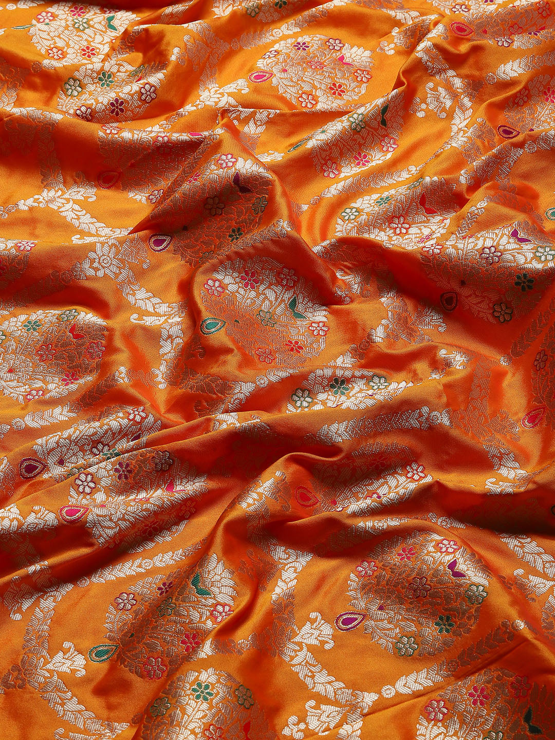 Zari Jaal Woven Art Silk Banarsi Saree