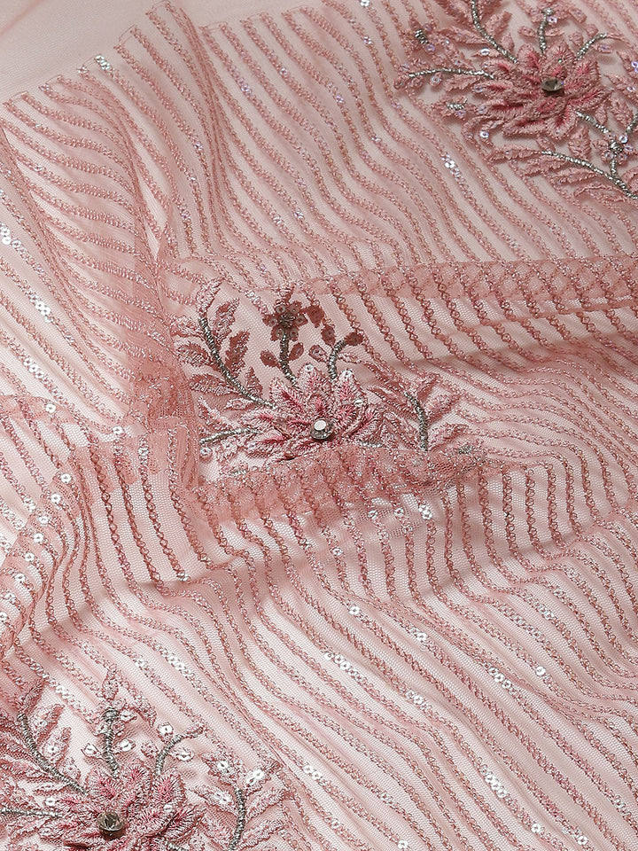 Swarovski Jaal Embroidered Net Saree