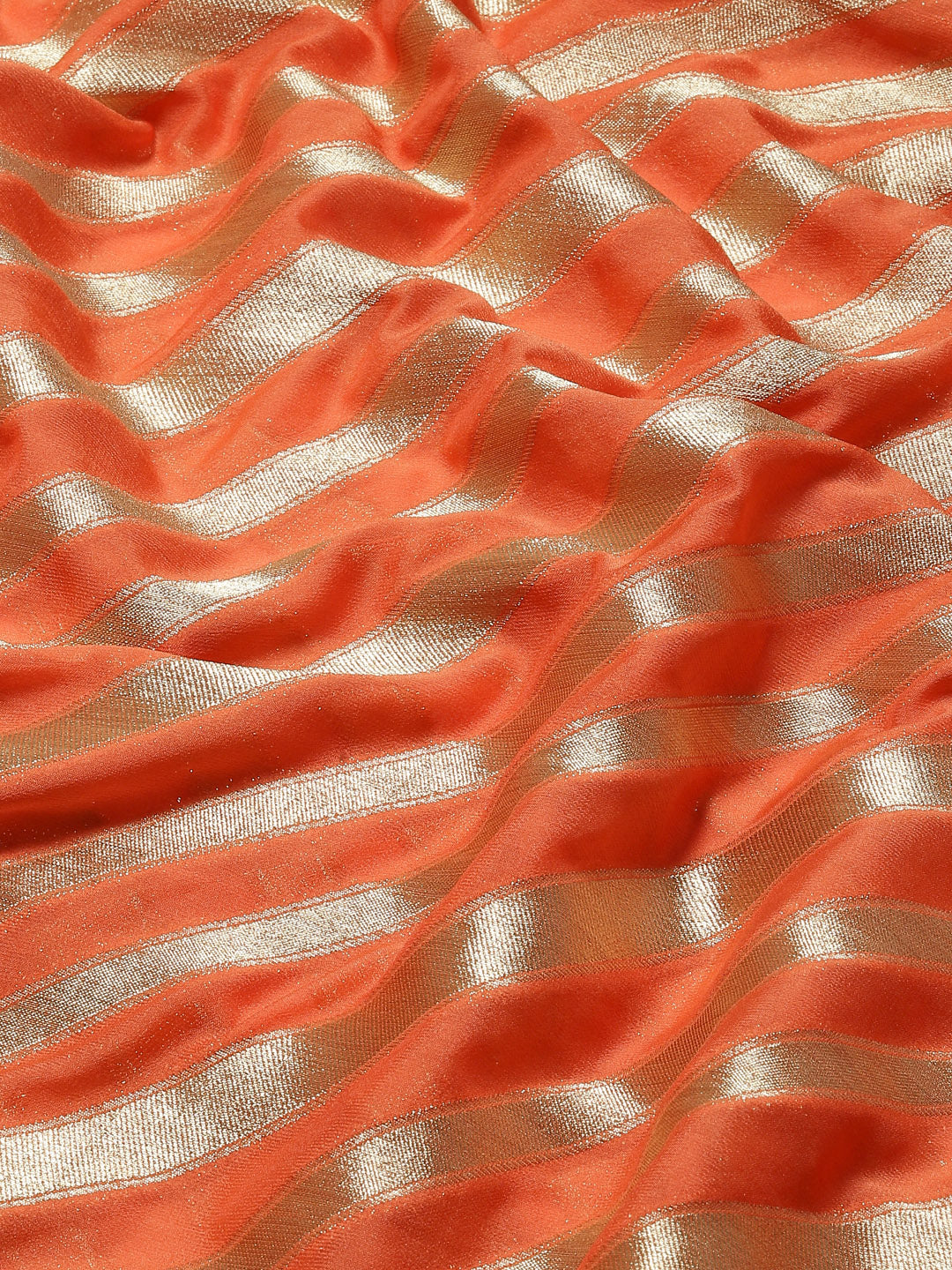 Zari Jaal Georgette Plain Saree
