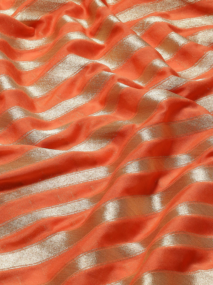 Zari Jaal Georgette Plain Saree