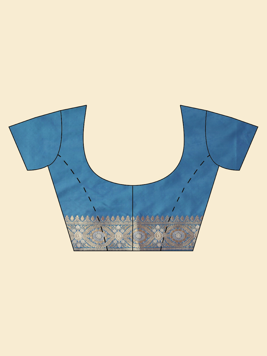 Zari Booti Woven Banarsi Saree