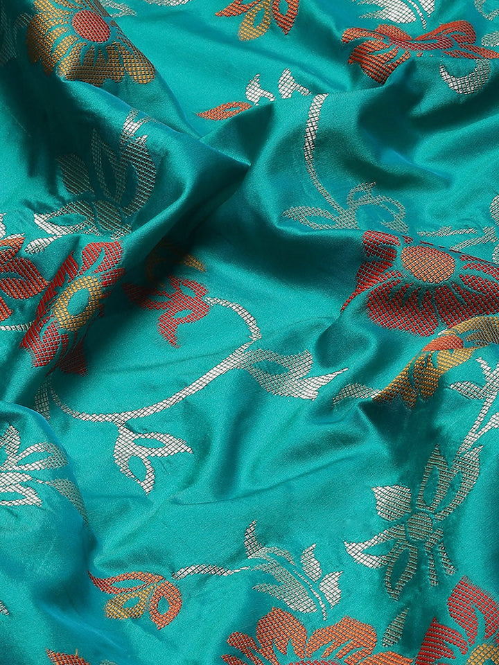 Zari Jaal Woven Art Silk Banarsi Saree