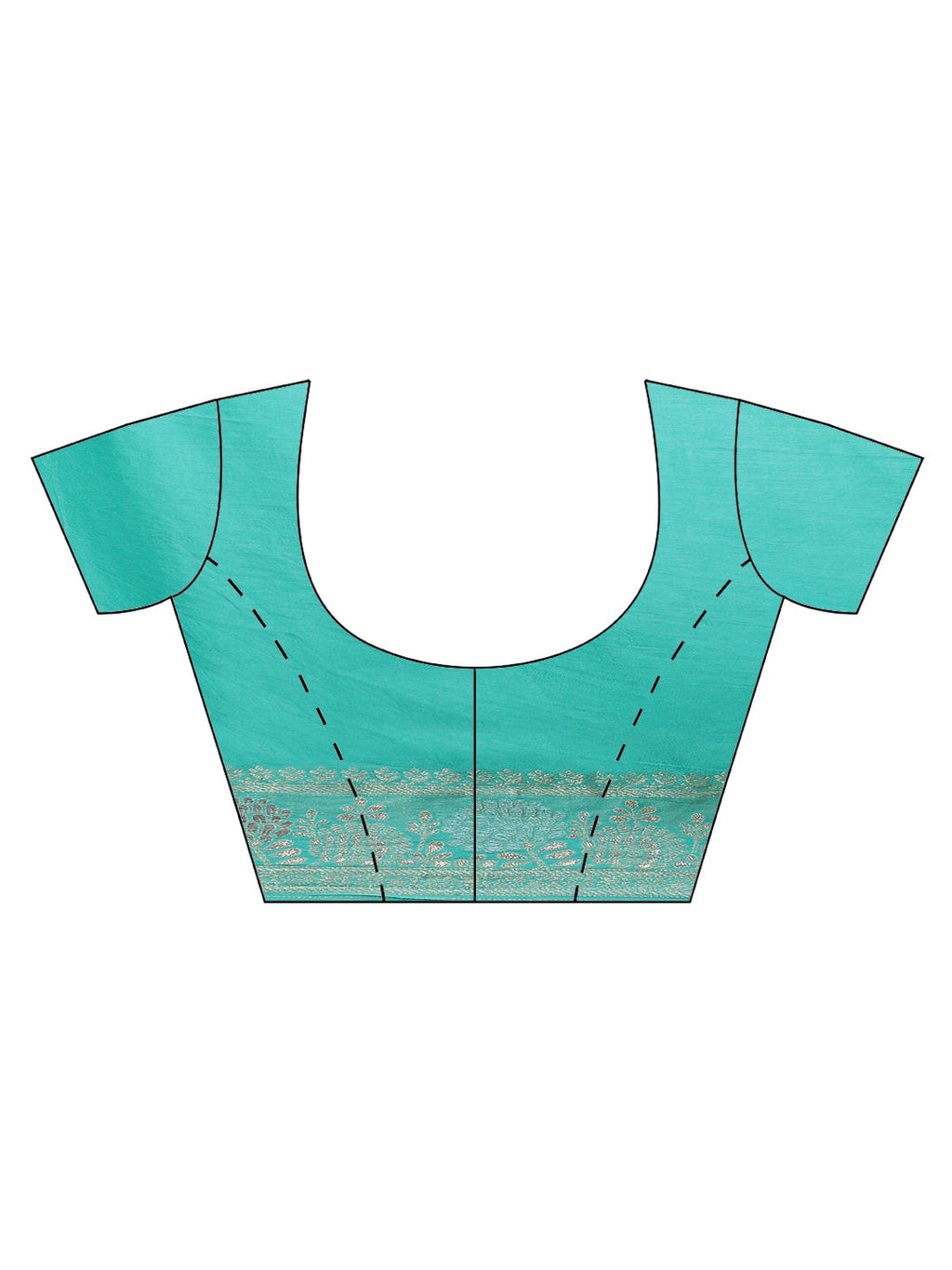 Zari Border Booti Banarasi Woven Saree