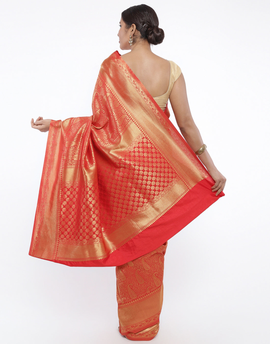 MBZ Meena Bazaar-Art Handloom Woven Saree