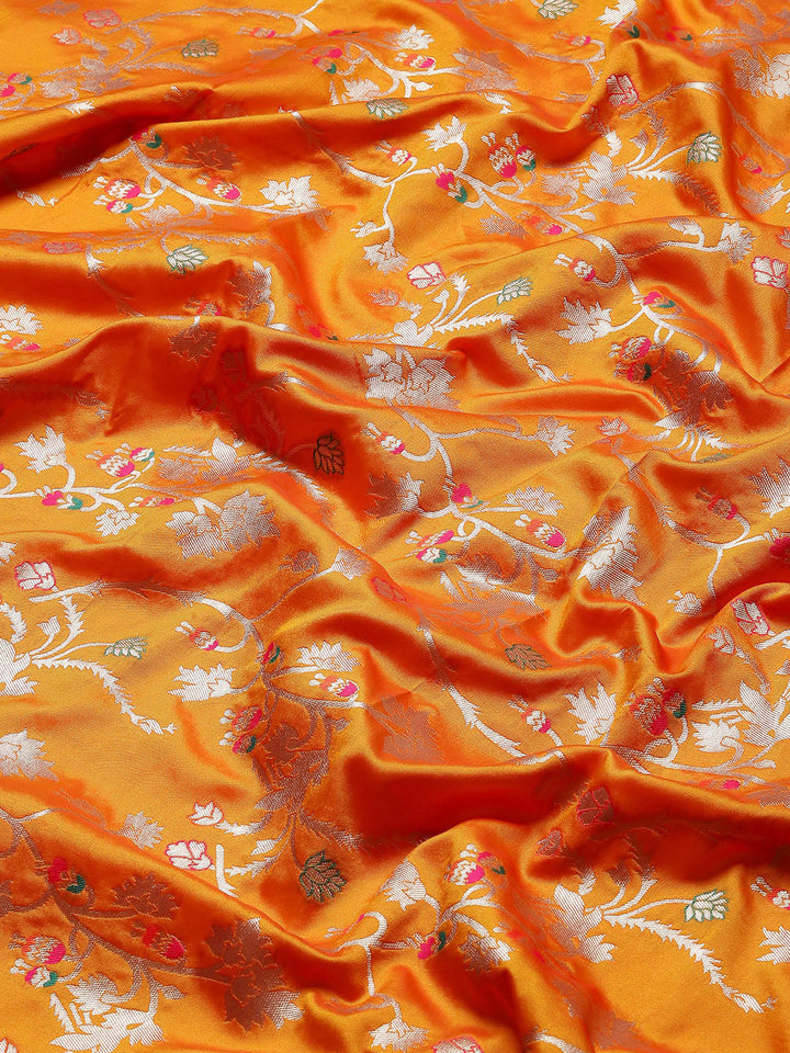Zari Jaal Woven Art Silk Banarsi Saree