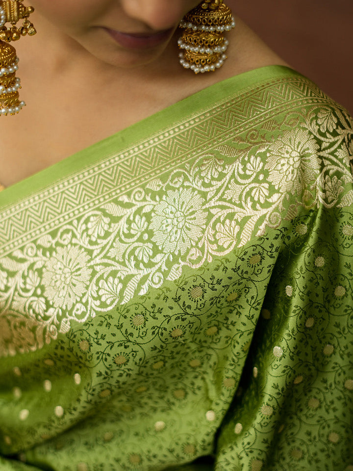 Woven Design Satin Saree
