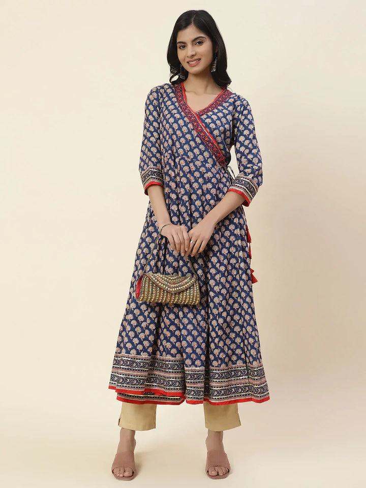 Printed Cotton Anarkali Kurta