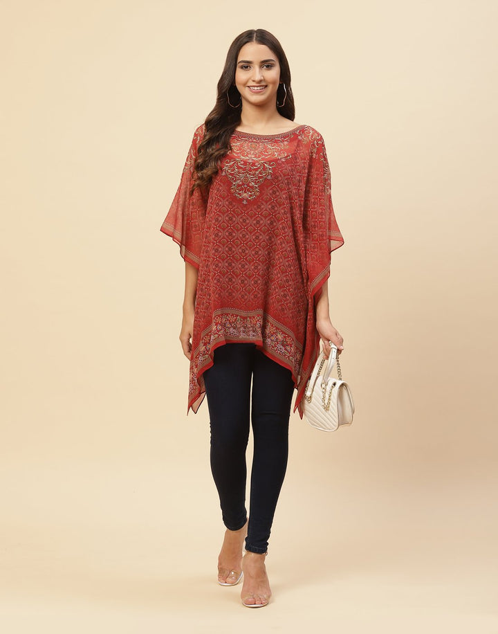 Digital Printed Georgette Kaftan