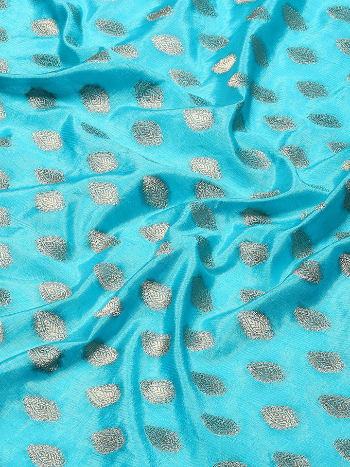 Zari Border Booti Handloom Woven Saree