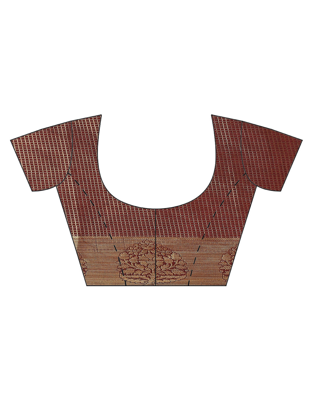 Jacquard Zari Border Art Handloom Woven Saree