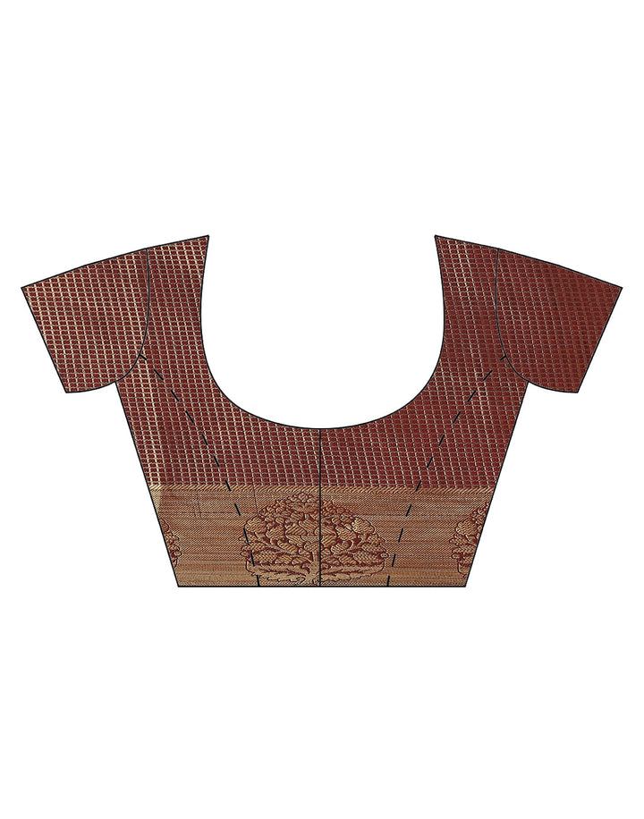 Jacquard Zari Border Art Handloom Woven Saree