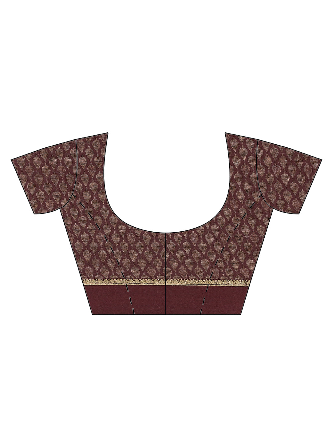 Light Brocade Georgette Plain Saree