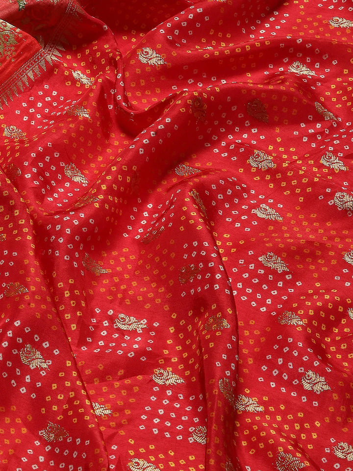 Stone Booti Embroidered Dola Handloom Saree