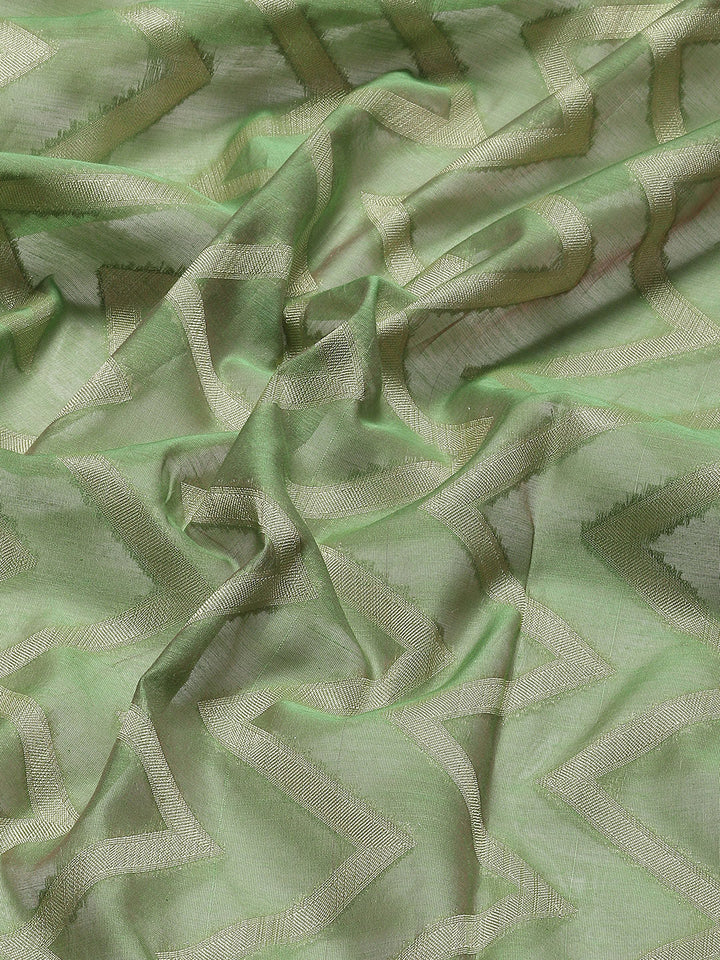 Zig Zag Cotton Woven Saree