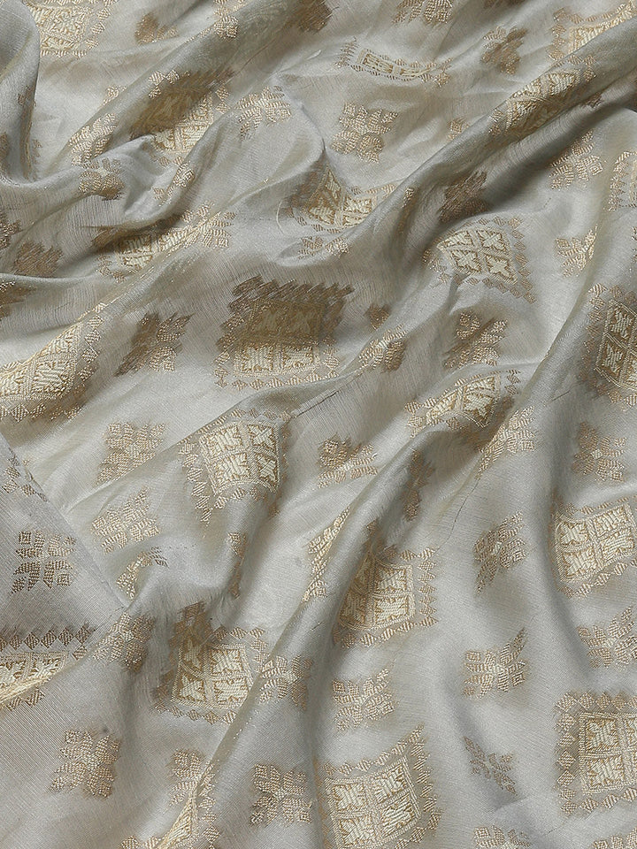 Zari Booti Cotton Woven Saree