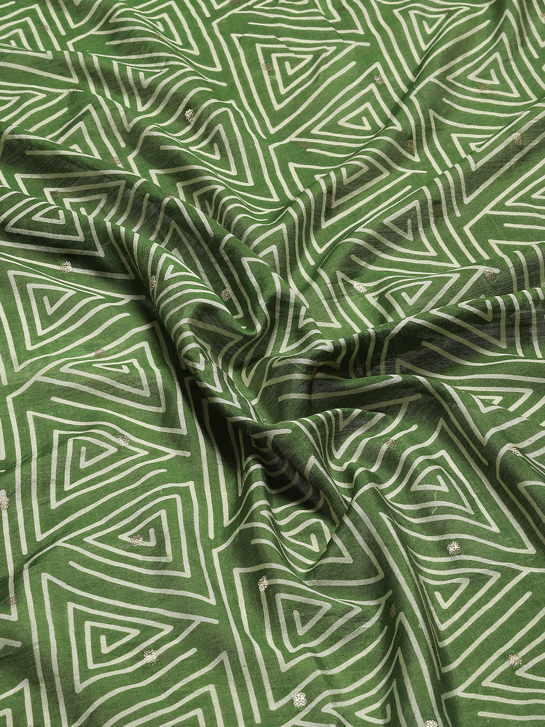 Geometric Printed Handloom Woven Saree