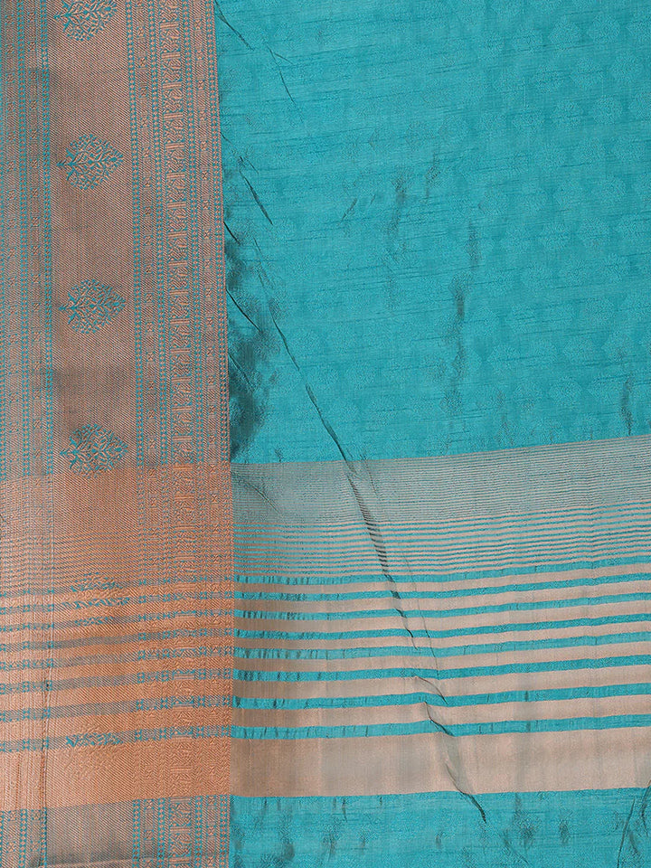 Plain Zari Border Handloom Woven Saree