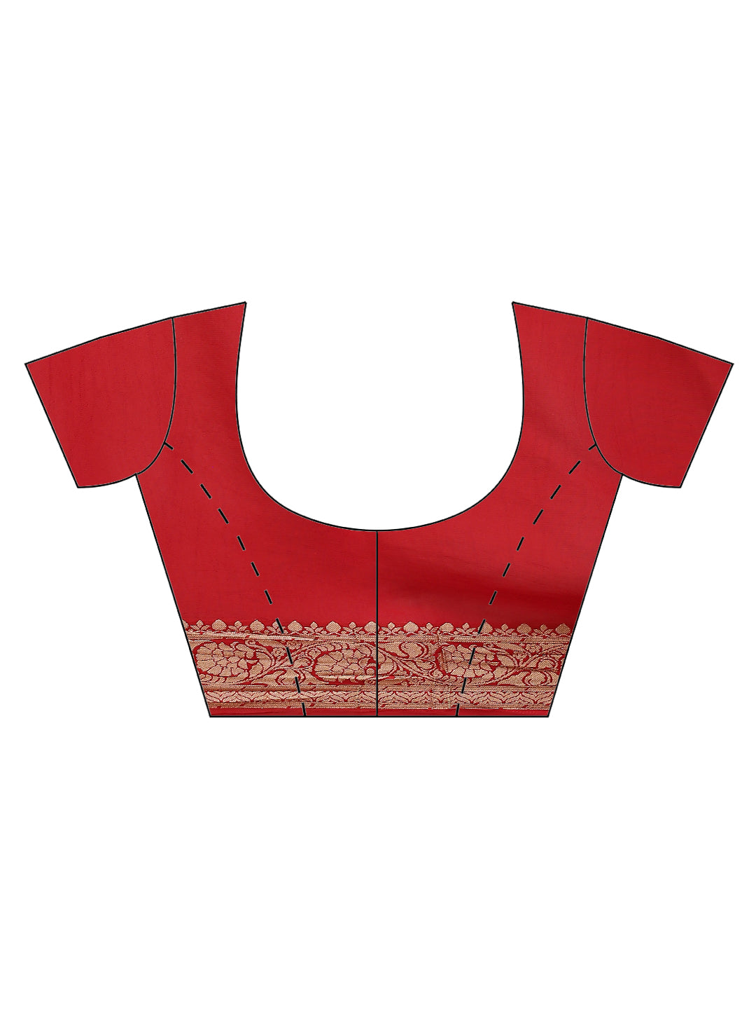 Zari Border Georgette Plain Saree